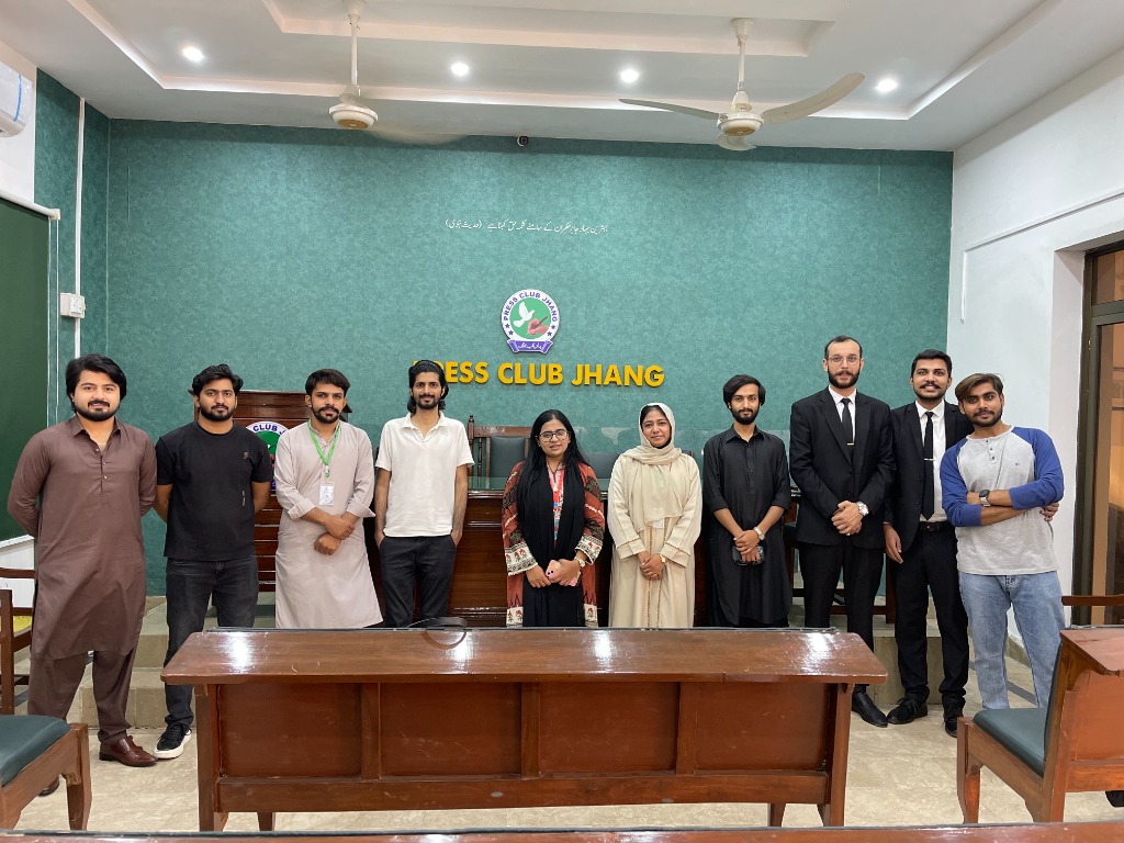 Zariya Foundation Leadership Delegation at District Press Club Jhang